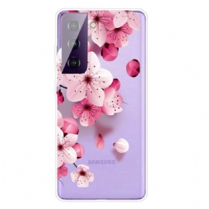 Hülle Für Samsung Galaxy S21 5G Kleine Rosa Blumen