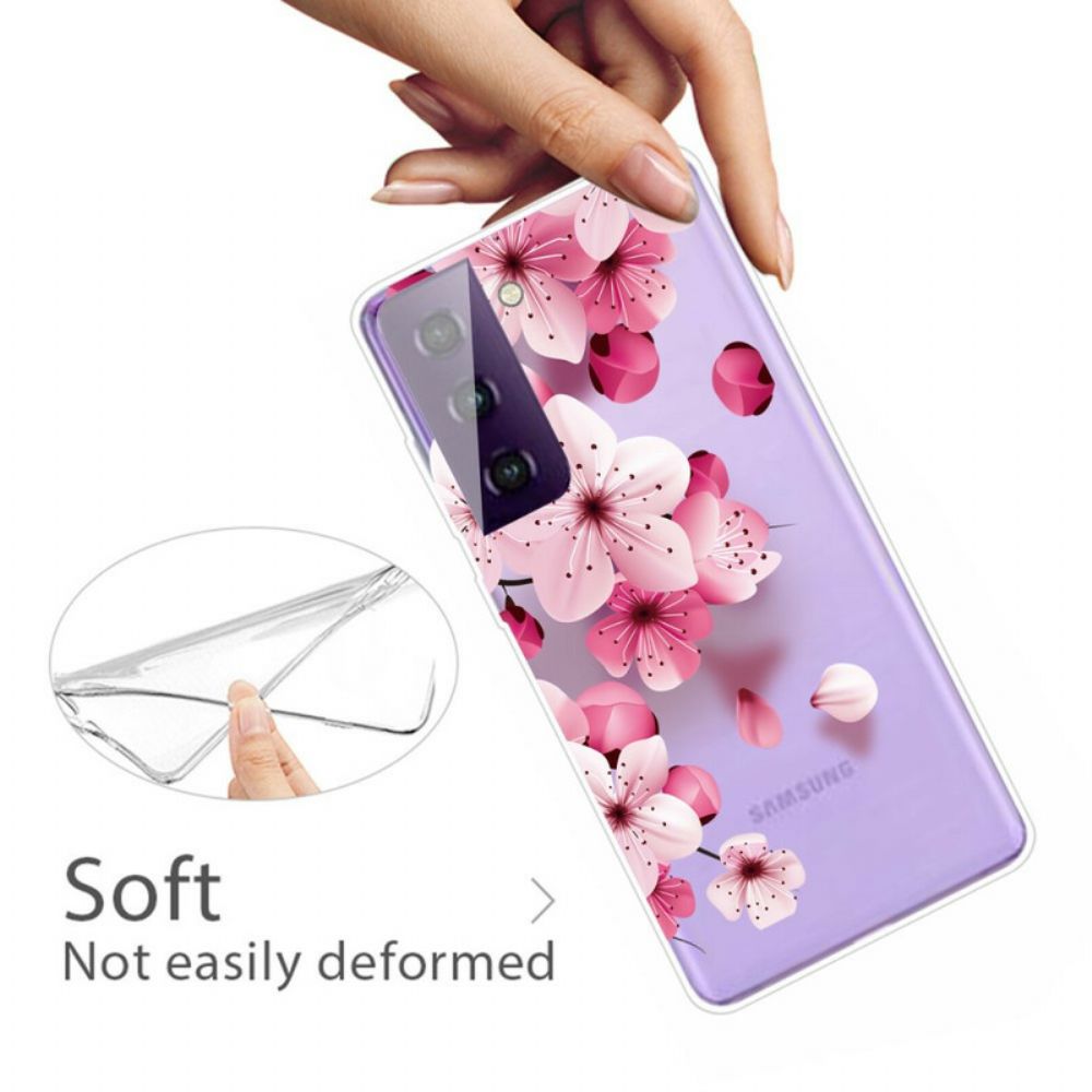 Hülle Für Samsung Galaxy S21 5G Kleine Rosa Blumen