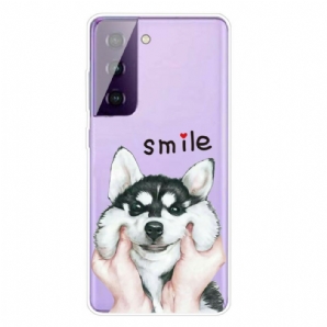 Hülle Für Samsung Galaxy S21 5G Lächle Hund