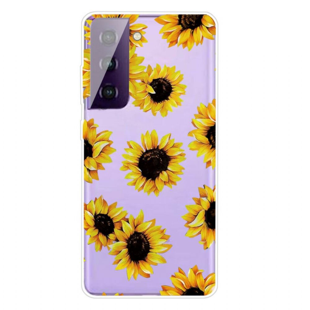 Hülle Für Samsung Galaxy S21 5G Sonnenblumen