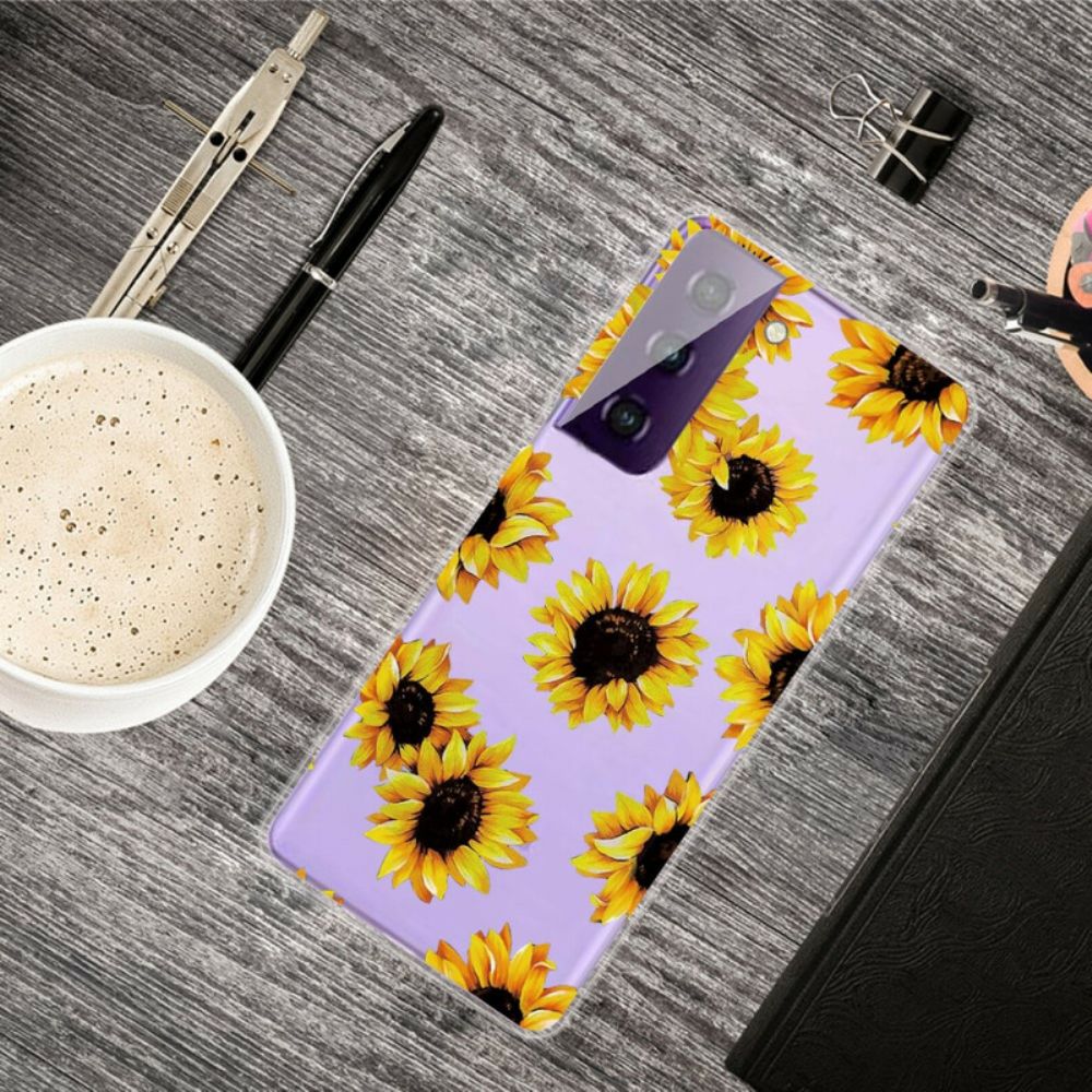 Hülle Für Samsung Galaxy S21 5G Sonnenblumen