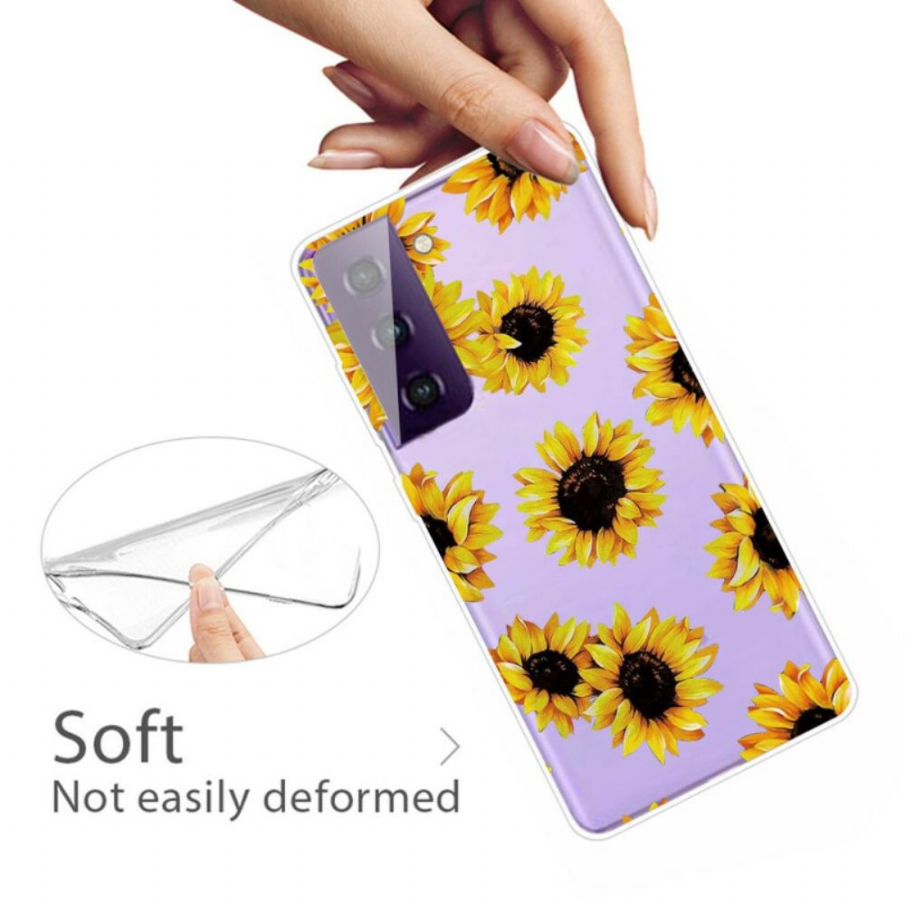 Hülle Für Samsung Galaxy S21 5G Sonnenblumen