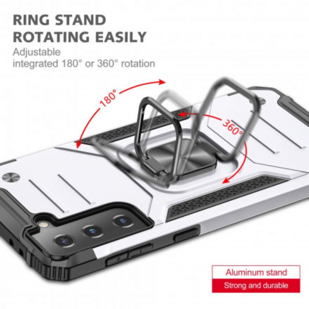 Hülle Für Samsung Galaxy S21 5G Starker Abnehmbarer Ring