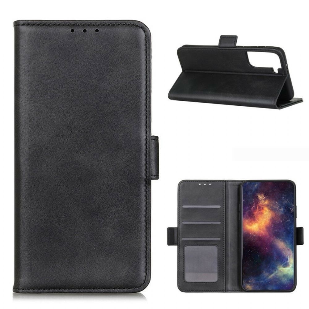 Lederhüllen Für Samsung Galaxy S21 5G Flip Case Doppelklappe