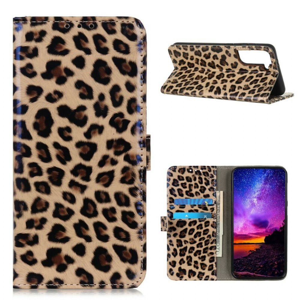 Lederhüllen Für Samsung Galaxy S21 5G Leopard