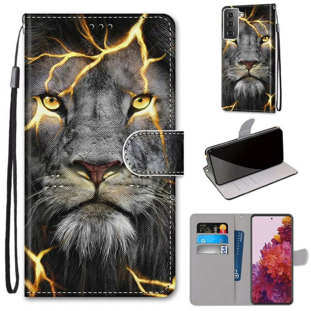 Lederhüllen Für Samsung Galaxy S21 5G Magische Katze