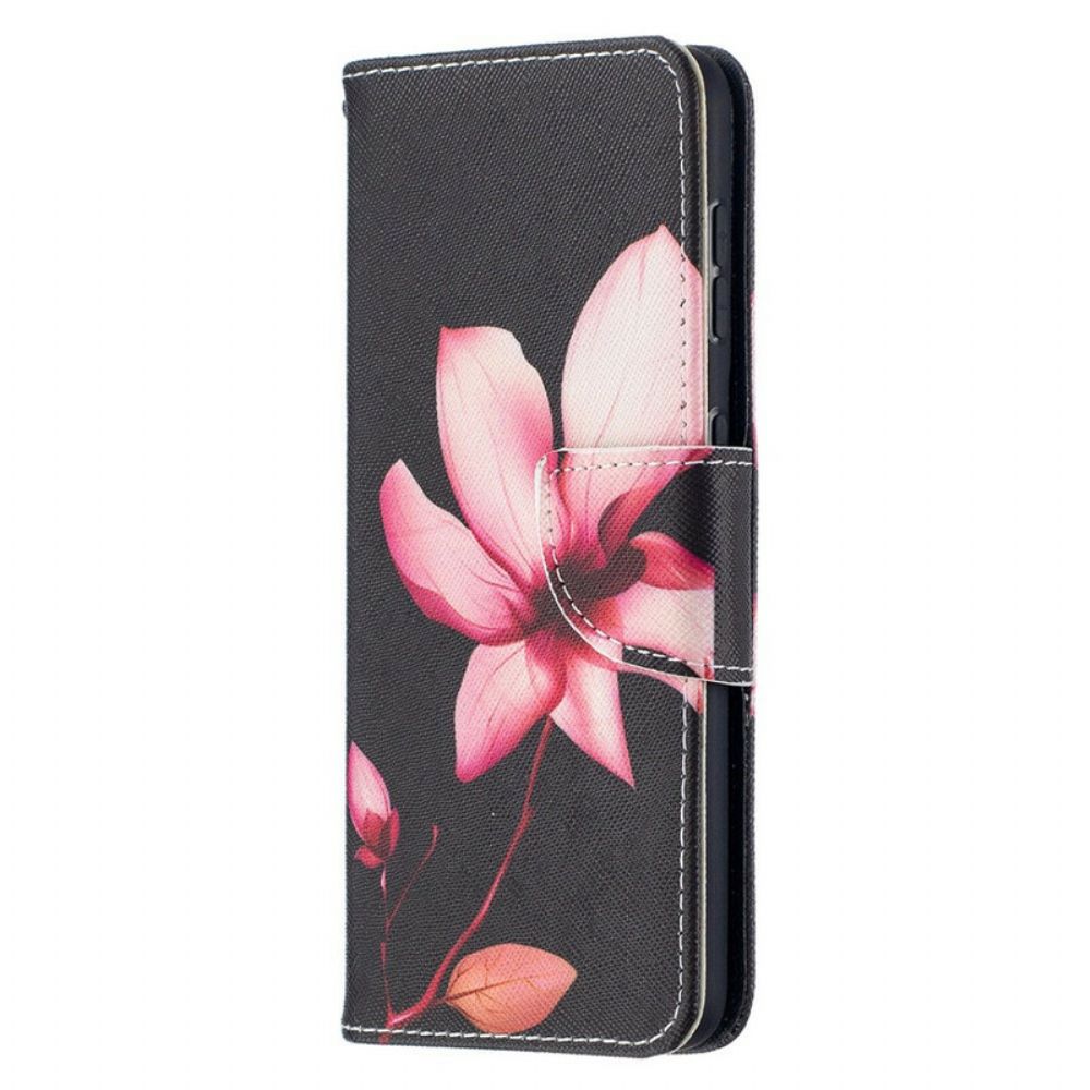 Lederhüllen Für Samsung Galaxy S21 5G Rosa Blume