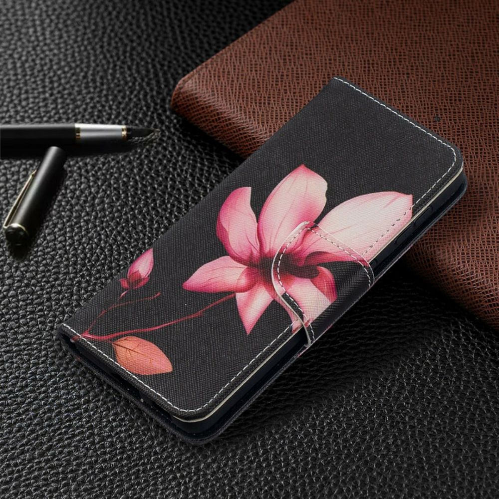 Lederhüllen Für Samsung Galaxy S21 5G Rosa Blume