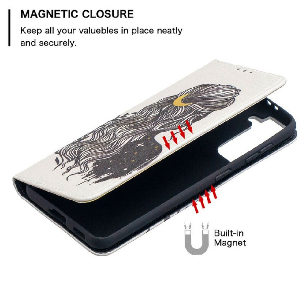 Schutzhülle Für Samsung Galaxy S21 5G Flip Case Hübsches Haar