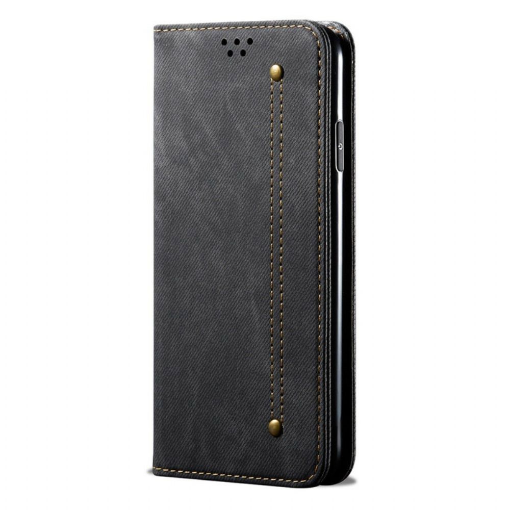 Schutzhülle Für Samsung Galaxy S21 5G Flip Case Jeansstoff