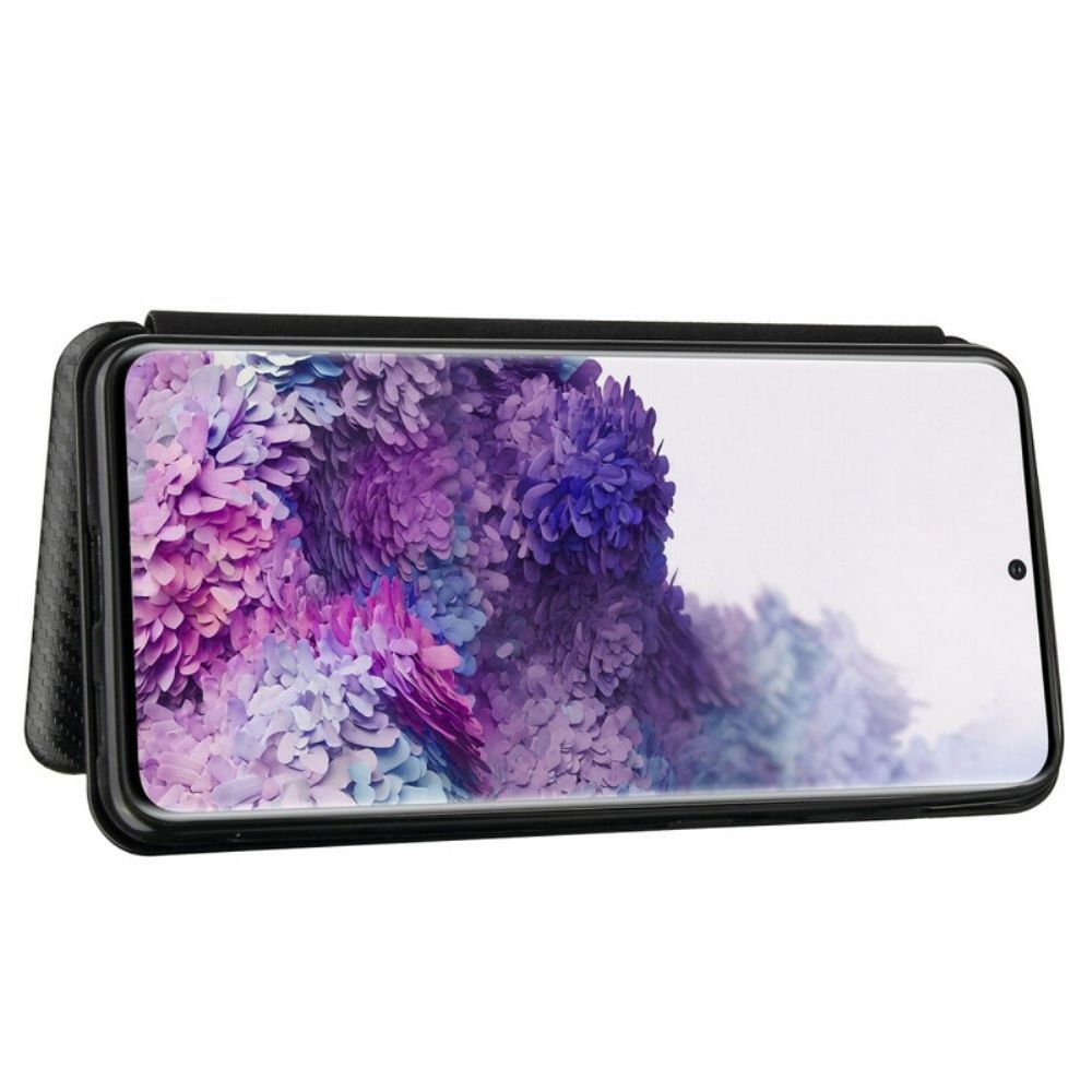 Schutzhülle Für Samsung Galaxy S21 5G Flip Case Kohlefaser