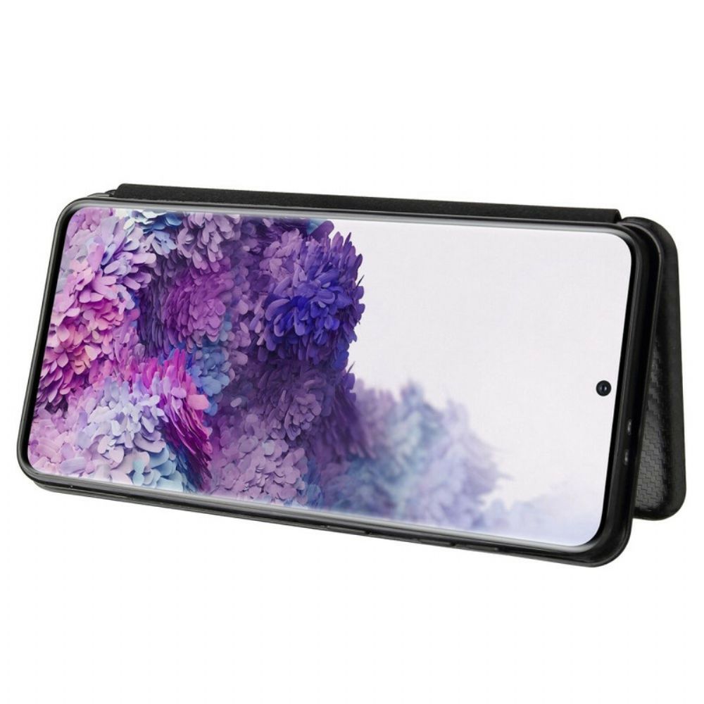 Schutzhülle Für Samsung Galaxy S21 5G Flip Case Kohlefaser