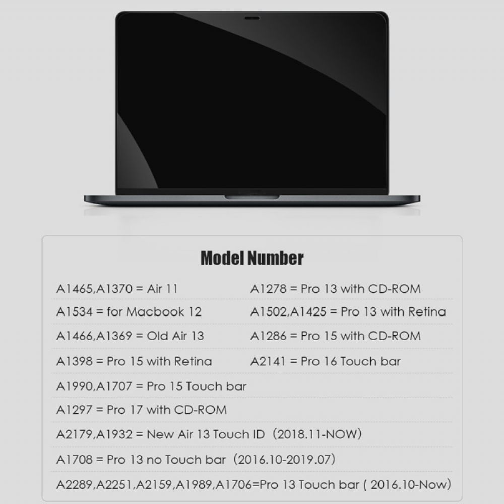 Schutzhülle Für MacBook Pro 14" (2024) Beständiger Klarer Film