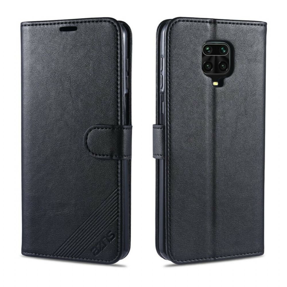 Flip Case Für Xiaomi Redmi Note 9S / Note 9 Pro Azns Kunstleder