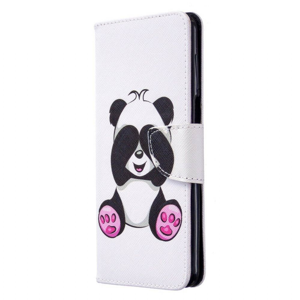 Flip Case Für Xiaomi Redmi Note 9S / Note 9 Pro Panda-spaß