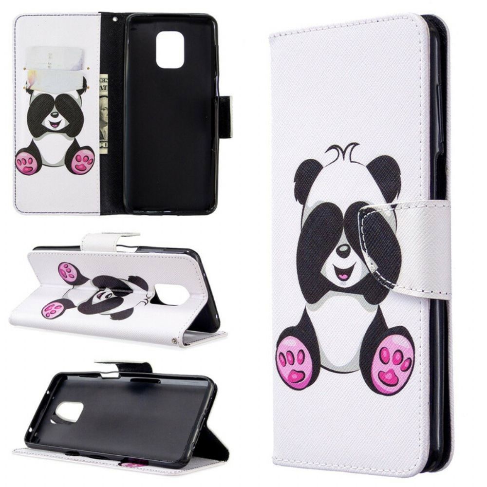 Flip Case Für Xiaomi Redmi Note 9S / Note 9 Pro Panda-spaß