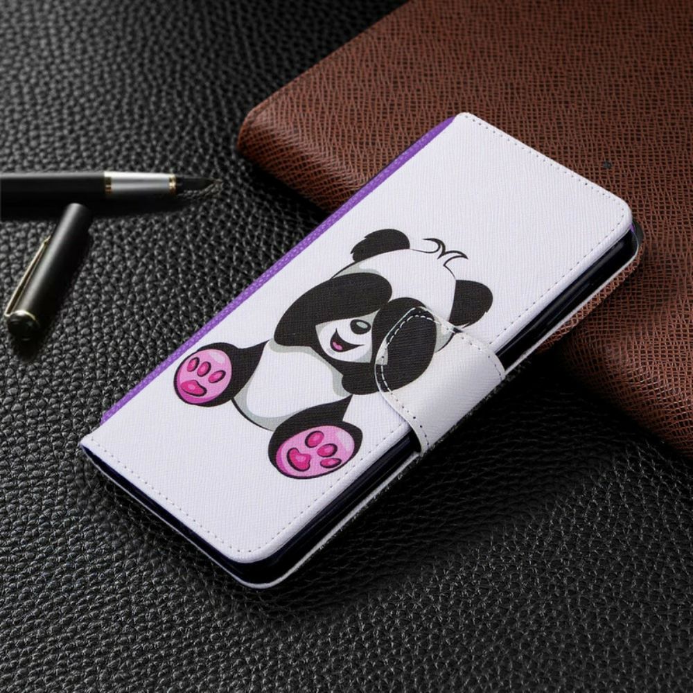 Flip Case Für Xiaomi Redmi Note 9S / Note 9 Pro Panda-spaß