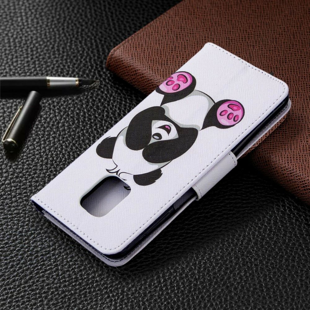 Flip Case Für Xiaomi Redmi Note 9S / Note 9 Pro Panda-spaß