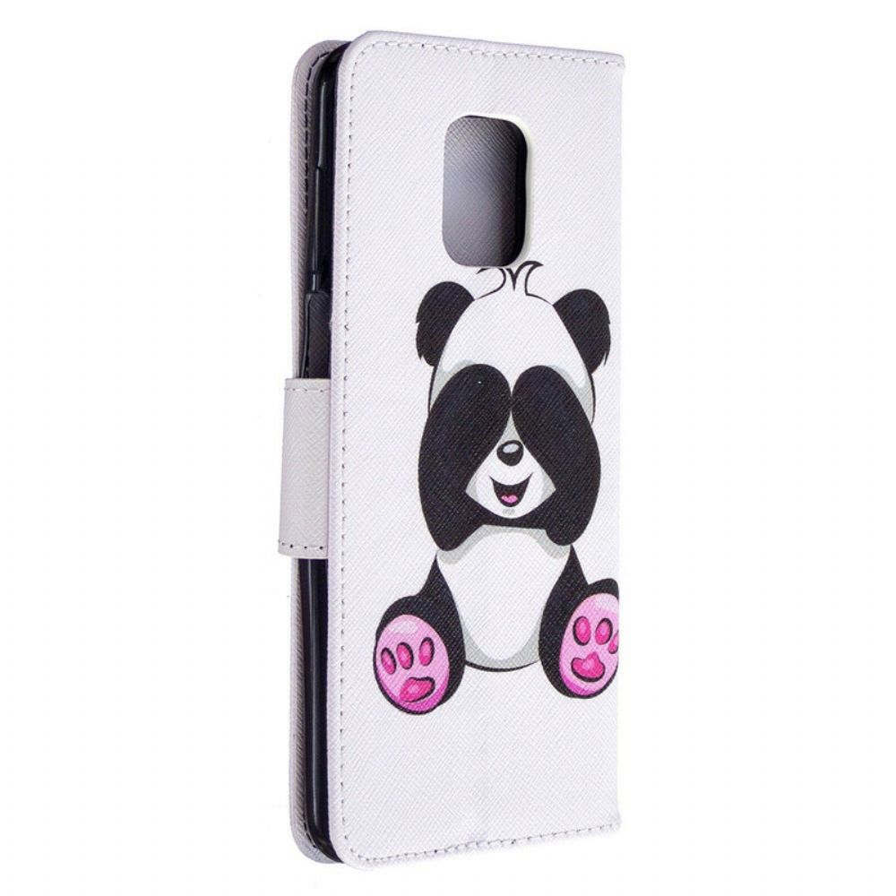 Flip Case Für Xiaomi Redmi Note 9S / Note 9 Pro Panda-spaß