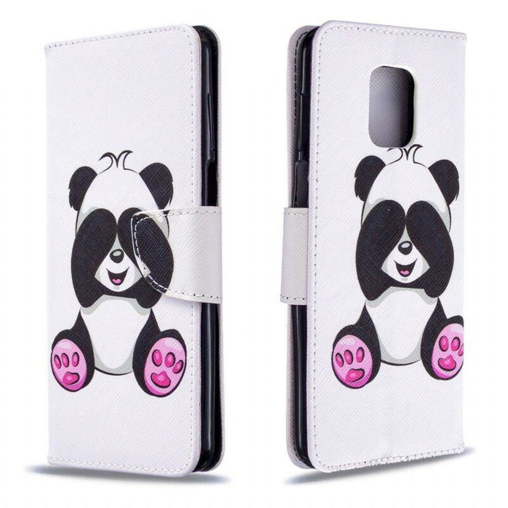 Flip Case Für Xiaomi Redmi Note 9S / Note 9 Pro Panda-spaß