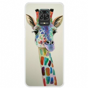 Handyhülle Für Xiaomi Redmi Note 9S / Note 9 Pro Bunte Giraffe