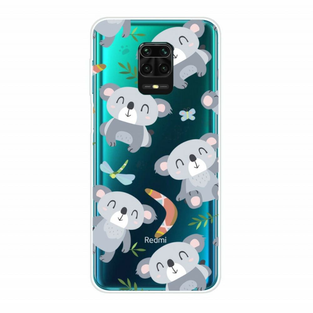 Handyhülle Für Xiaomi Redmi Note 9S / Note 9 Pro Kleine Graue Pandas