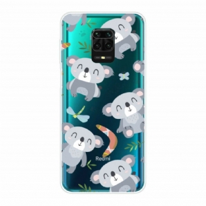 Handyhülle Für Xiaomi Redmi Note 9S / Note 9 Pro Kleine Graue Pandas