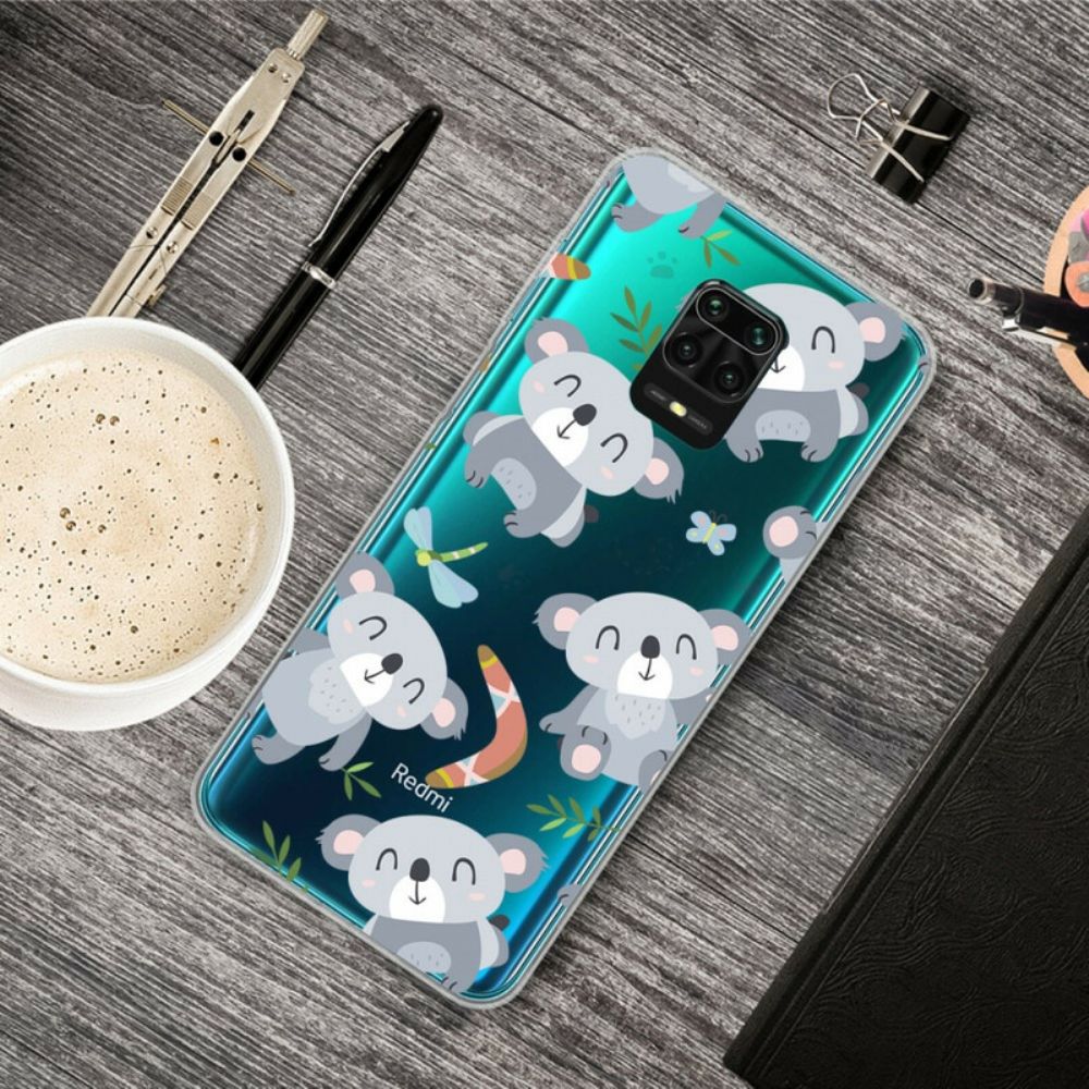 Handyhülle Für Xiaomi Redmi Note 9S / Note 9 Pro Kleine Graue Pandas