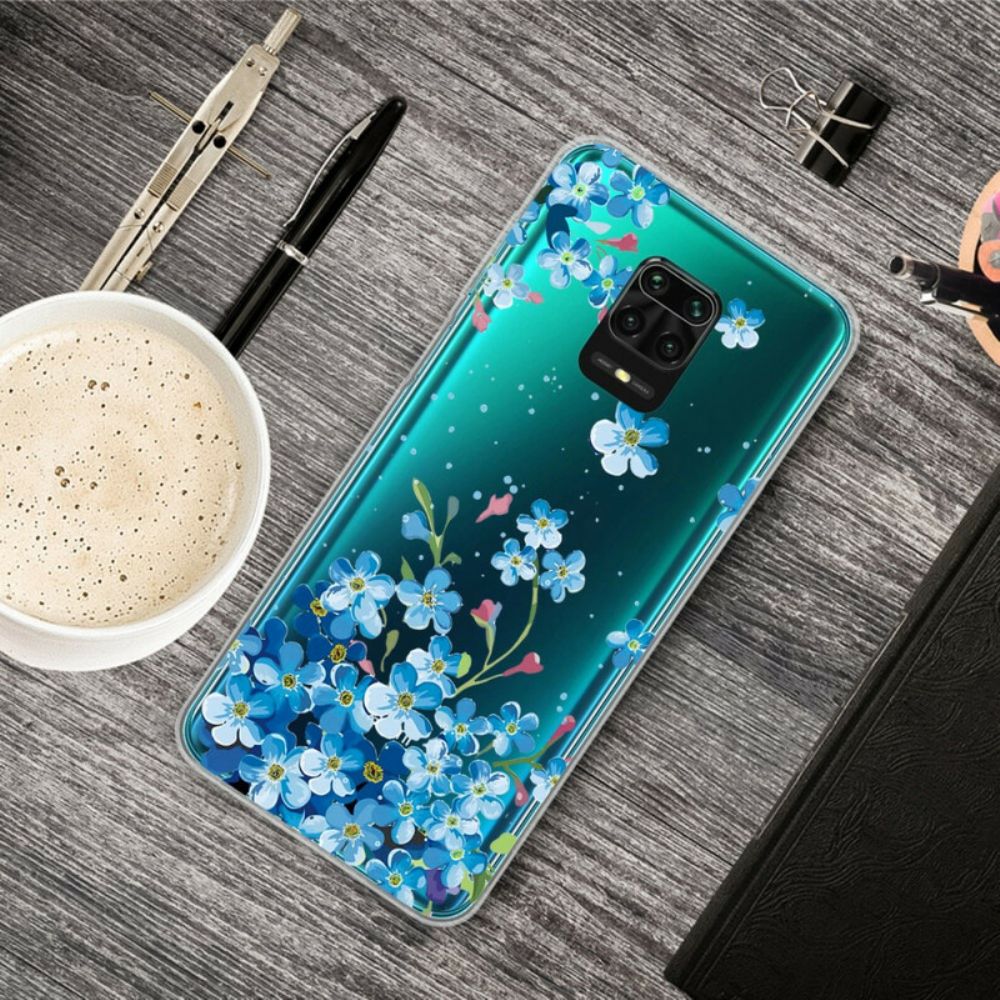 Hülle Für Xiaomi Redmi Note 9S / Note 9 Pro Blaue Blumen