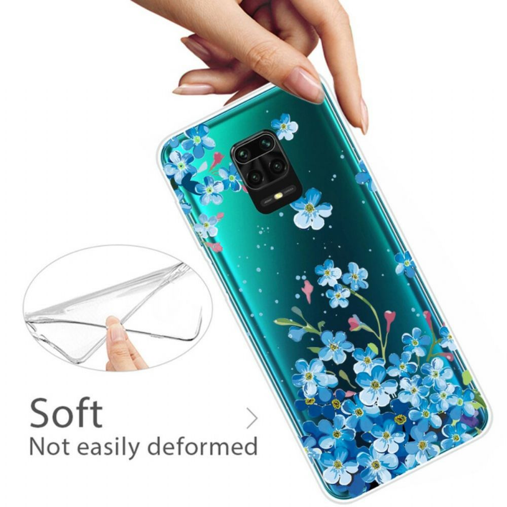 Hülle Für Xiaomi Redmi Note 9S / Note 9 Pro Blaue Blumen