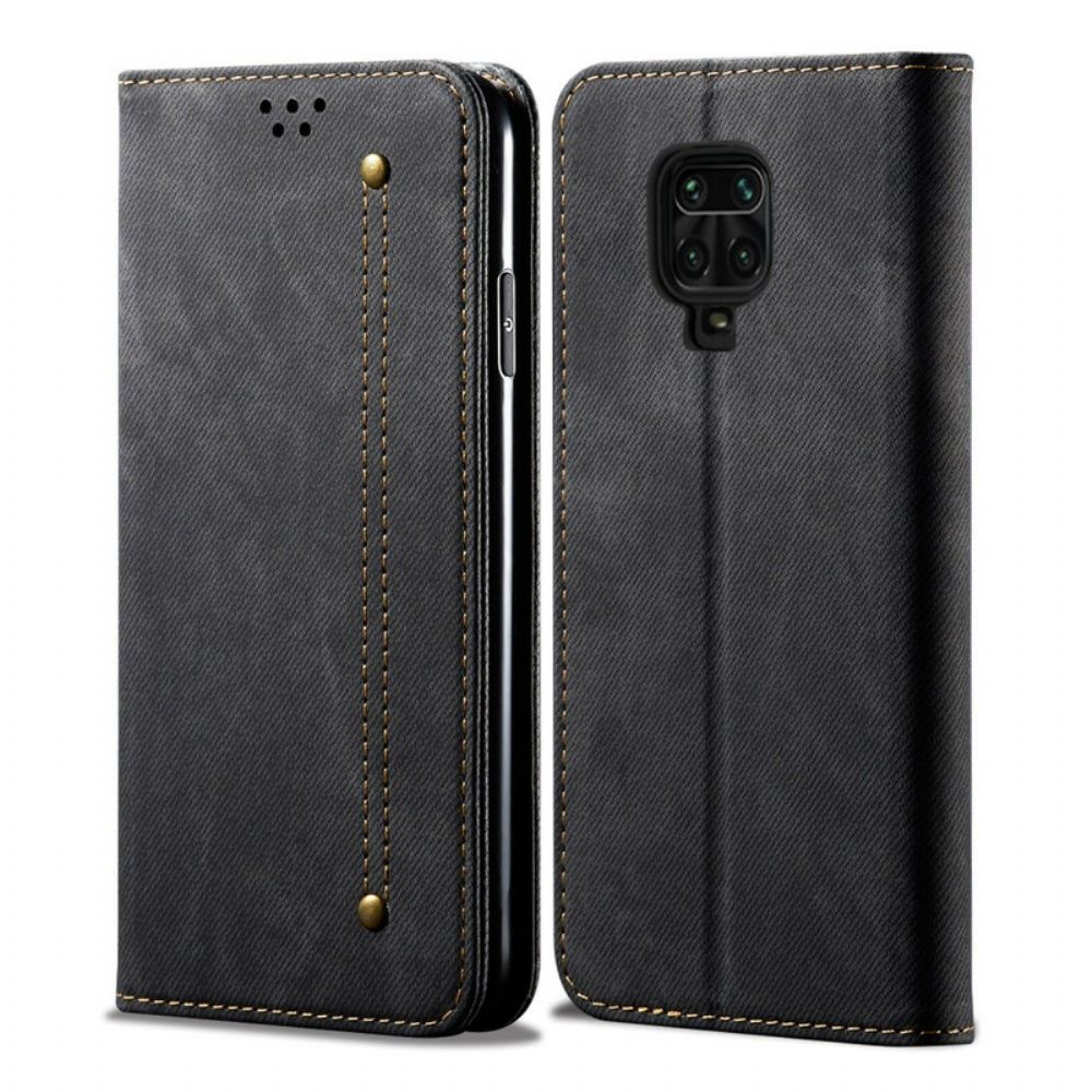 Schutzhülle Für Xiaomi Redmi Note 9S / Note 9 Pro Flip Case Jeansstoff