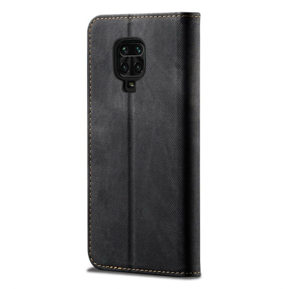 Schutzhülle Für Xiaomi Redmi Note 9S / Note 9 Pro Flip Case Jeansstoff