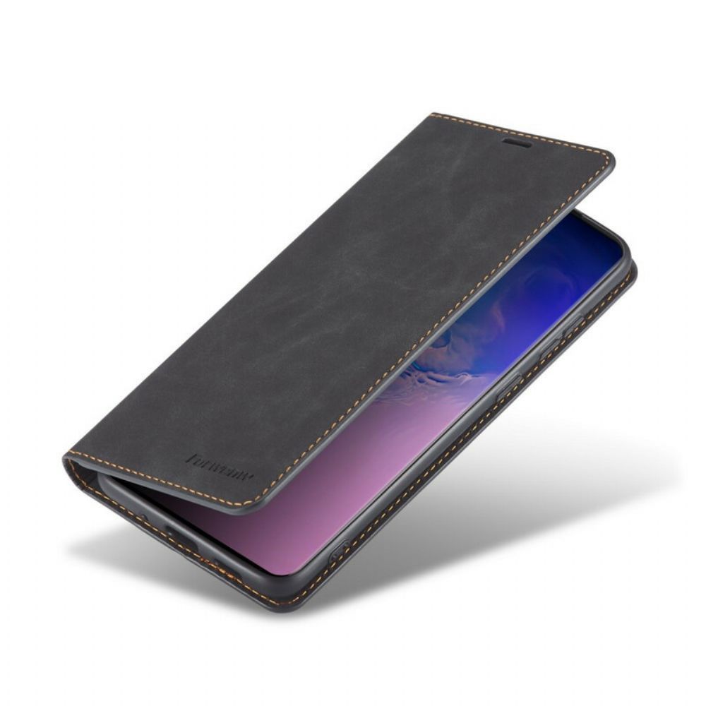 Schutzhülle Für Xiaomi Redmi Note 9S / Note 9 Pro Flip Case Ledereffekt Vorw