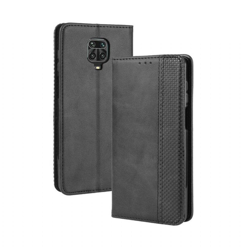 Schutzhülle Für Xiaomi Redmi Note 9S / Note 9 Pro Flip Case Stilisierter Vintage-ledereffekt