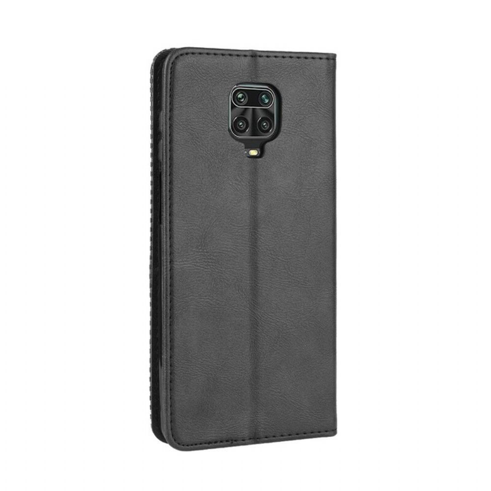 Schutzhülle Für Xiaomi Redmi Note 9S / Note 9 Pro Flip Case Stilisierter Vintage-ledereffekt