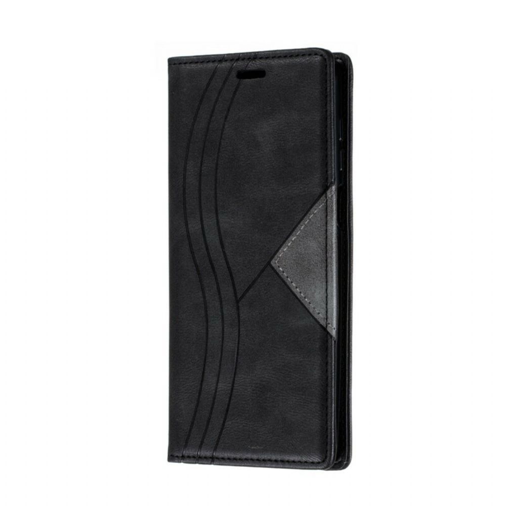 Schutzhülle Für Xiaomi Redmi Note 9S / Note 9 Pro Flip Case Wellenleder-stil