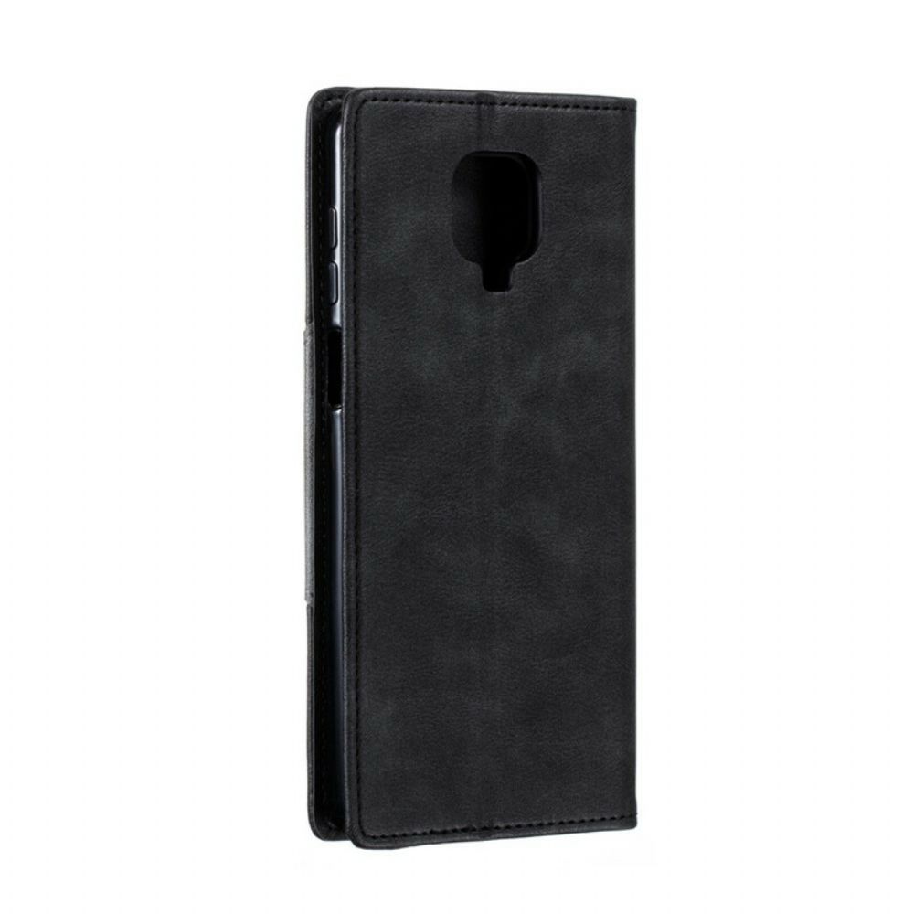 Schutzhülle Für Xiaomi Redmi Note 9S / Note 9 Pro Flip Case Wellenleder-stil