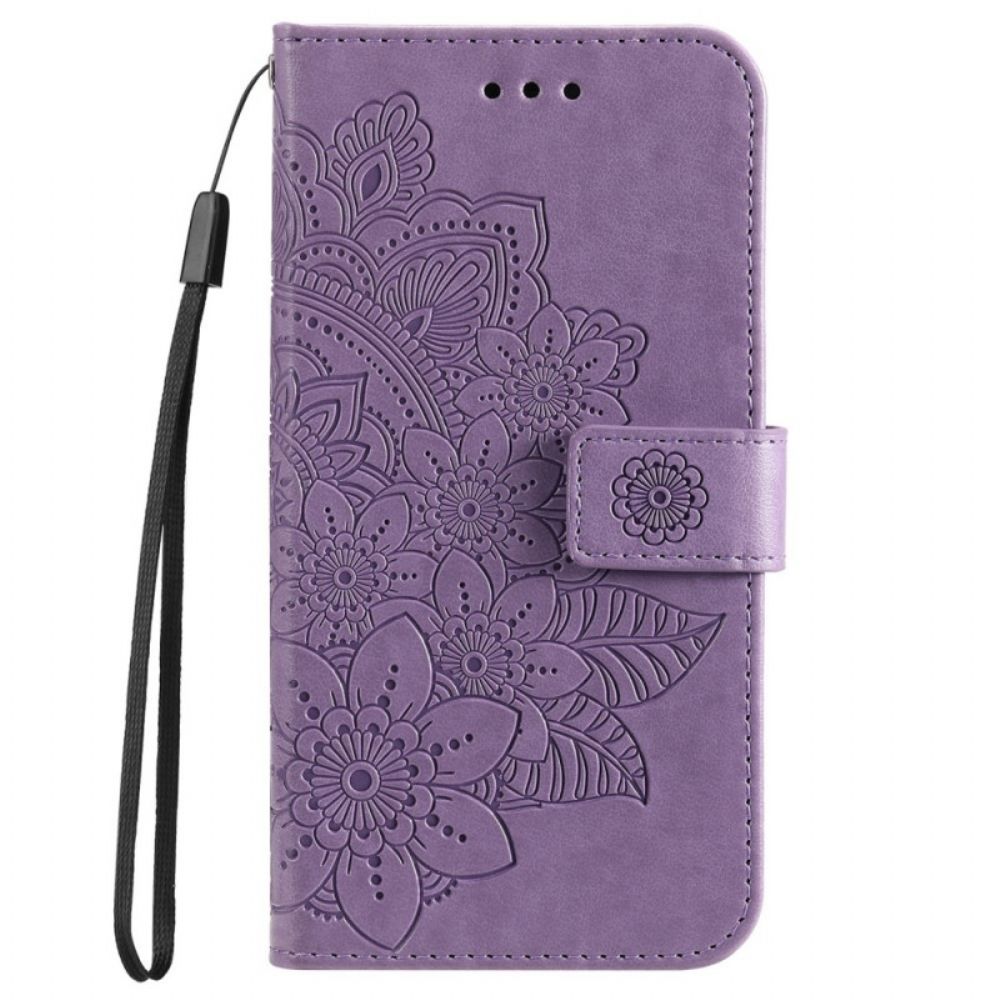 Flip Case Für Poco M4 Pro 5G Blumen-mandala