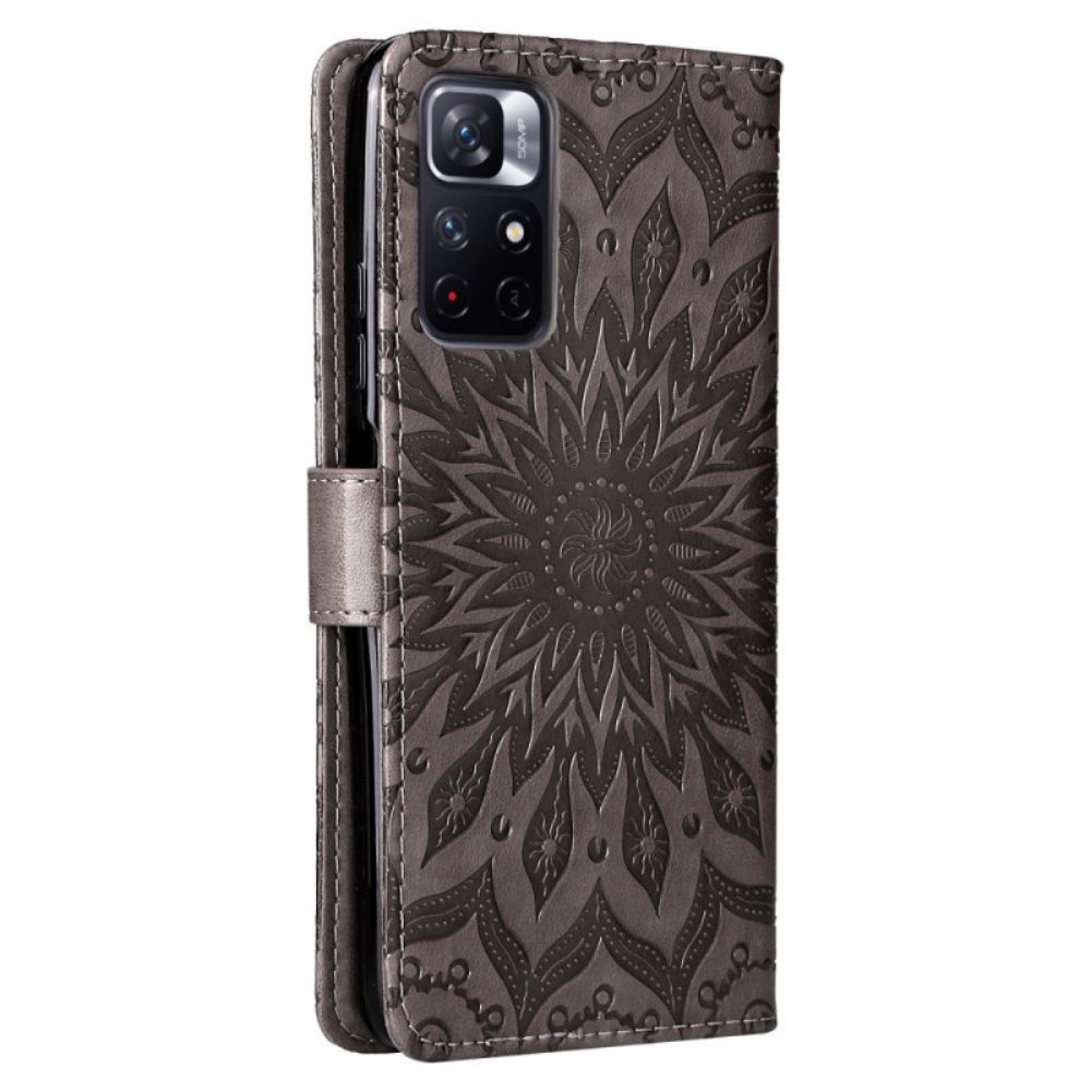 Flip Case Für Poco M4 Pro 5G Sonnenblume