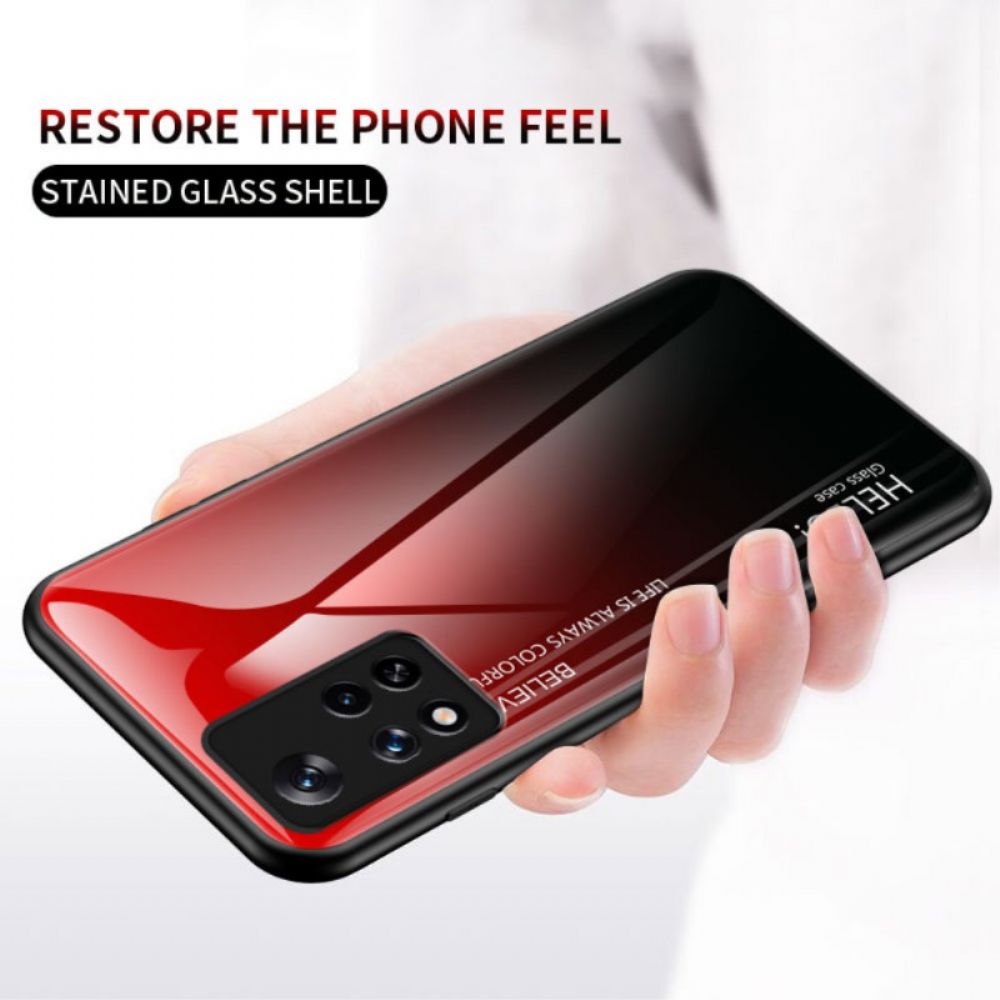 Handyhülle Für Poco M4 Pro 5G Hallo Tempered Glass