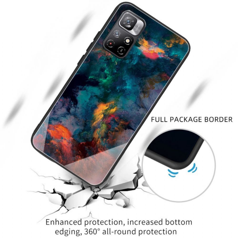 Hülle Für Poco M4 Pro 5G Sky Tempered Glass