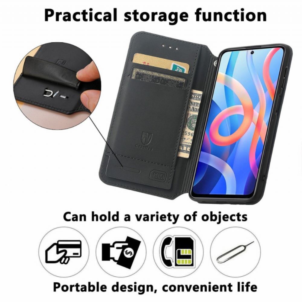 Schutzhülle Für Poco M4 Pro 5G Flip Case Caseneo Rfid-design