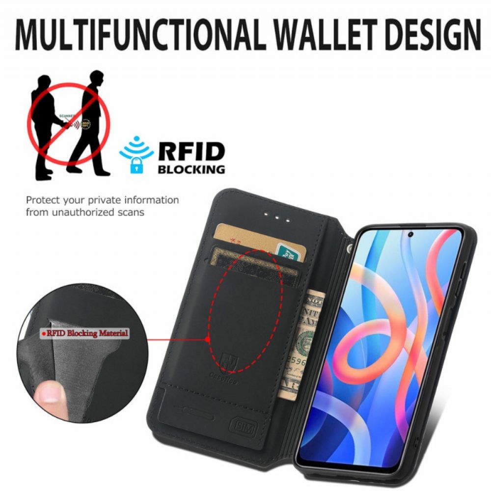 Schutzhülle Für Poco M4 Pro 5G Flip Case Caseneo Rfid-design