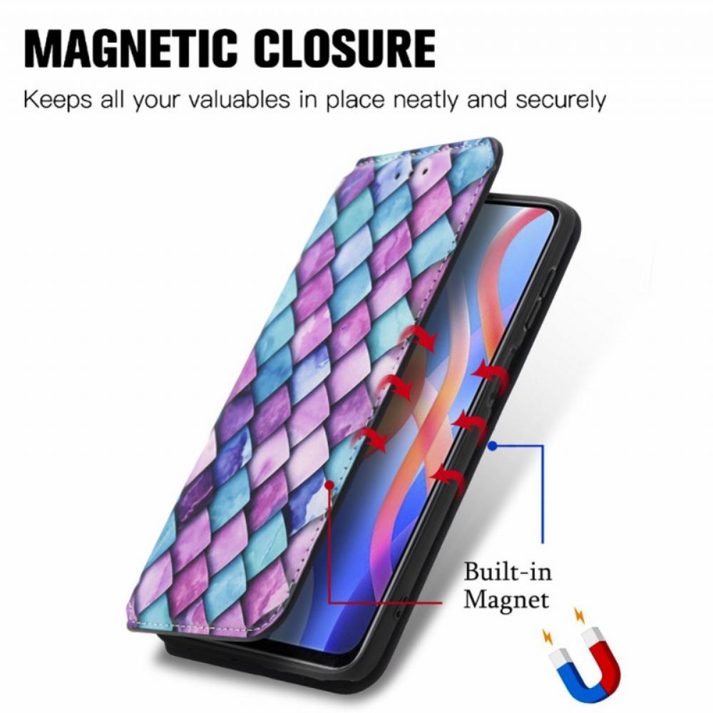 Schutzhülle Für Poco M4 Pro 5G Flip Case Caseneo Rfid-design