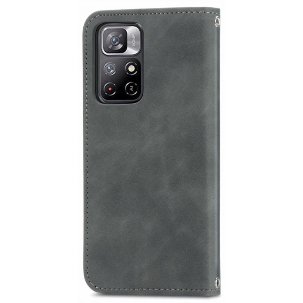 Schutzhülle Für Poco M4 Pro 5G Flip Case Skin-touch Classic