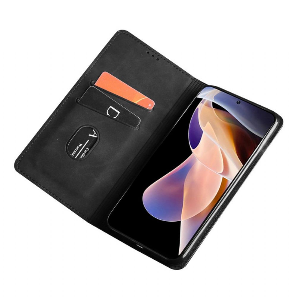 Schutzhülle Für Poco M4 Pro 5G Flip Case Skin-touch-lederoptik