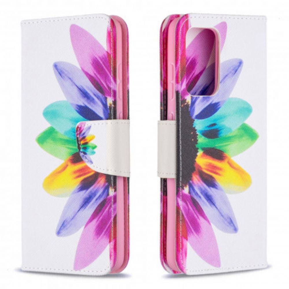 Flip Case Für Samsung Galaxy A52 4G / A52 5G / A52s 5G Aquarell Blume