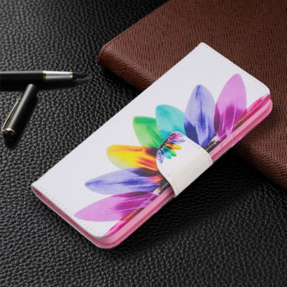 Flip Case Für Samsung Galaxy A52 4G / A52 5G / A52s 5G Aquarell Blume