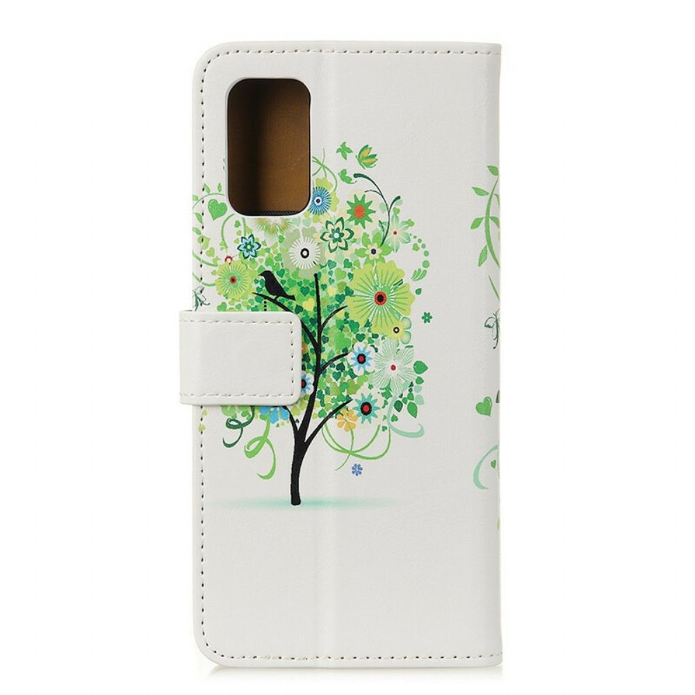 Flip Case Für Samsung Galaxy A52 4G / A52 5G / A52s 5G Blühender Baum