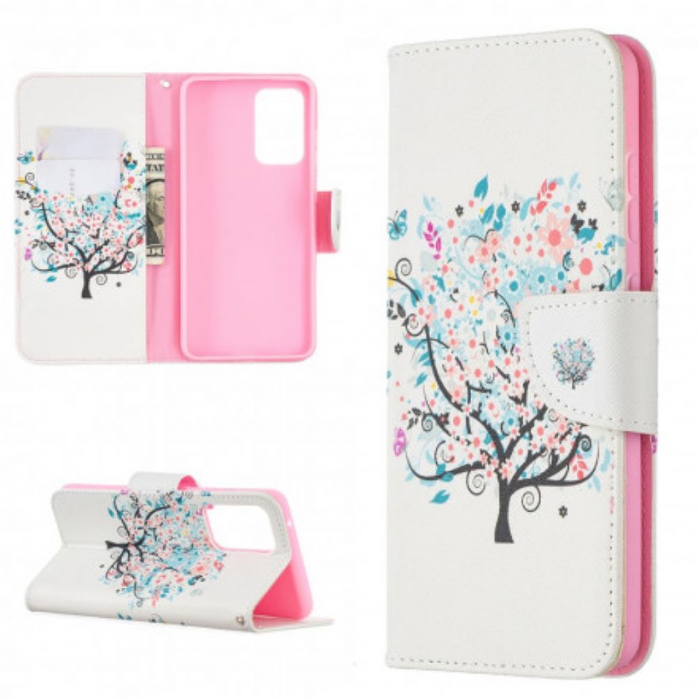 Flip Case Für Samsung Galaxy A52 4G / A52 5G / A52s 5G Blumiger Baum